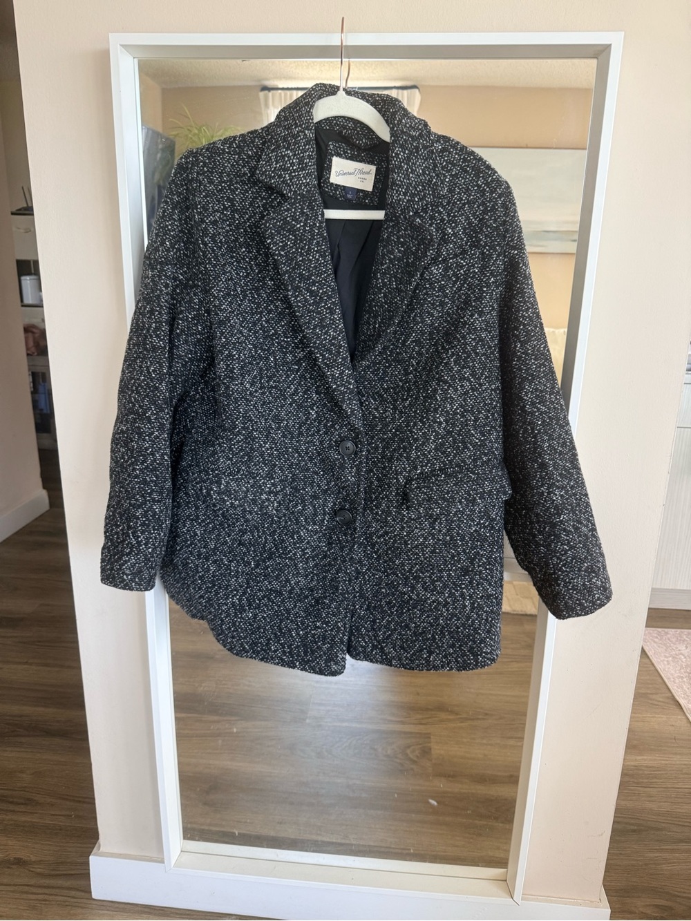 Universal Thread Black and White Tweed Blazer Jacket